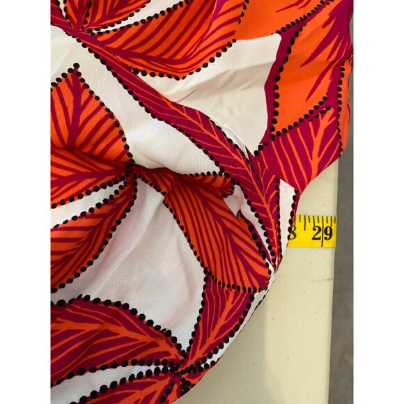 NWT Liz Claiborne Kimono Dress Short Sleeve Orange Red Floral 3X - Picture 8 of 11